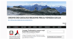 Desktop Screenshot of geologifvg.it